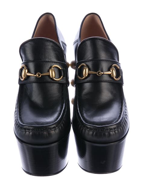 gucci loafers with rubber inserts for soles|gucci platform loafer.